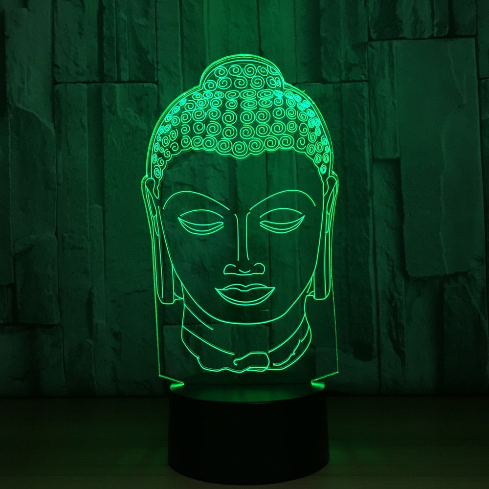 Transparent Buddha Head