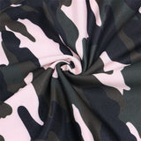 Cross Backless Camouflage Bodysuit