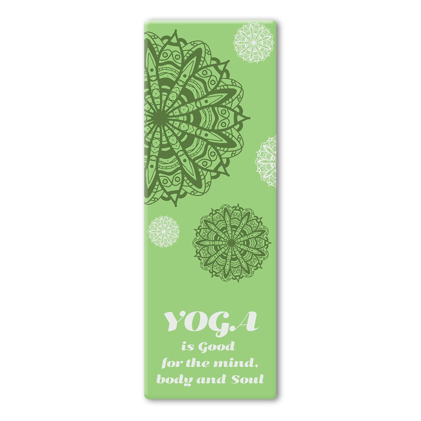 Green Coloured Mandala Yoga Mat