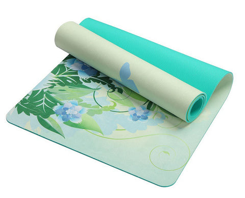 Lotus Pattern Suede Yoga Mat (5mm)